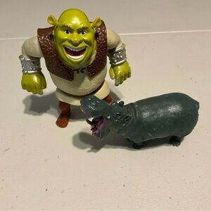 McDonalds Happy Meal Action Figure Toy 2010 SHREK FOREVER AFTER Shrek and Hippo